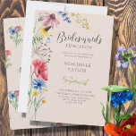 Wildblume Bridesmaids Luncheon Country Floral Einladung<br><div class="desc">Wildblume bridesmaids Luncheon Einladung mit Aquarell wilde Blume. Dieses rustikale Land botanische Design hat eine hübsche Grenze von Wildblumen,  einschließlich düsteren Mohnblütenkonserven Schmetterbecher Kopfhaut und Bluebell. Eine elegante,  moderne Blume mit mädchenhaftem böhmischen Gartenthema. Bitte stöbern Sie in meinem Shop in der Wildblume Charm Kollektion für passende Artikel.</div>