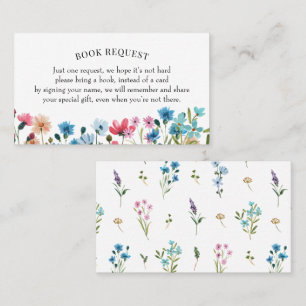 Wildblume Buchungsanfrage oder Buchung einer Babyk Visitenkarte