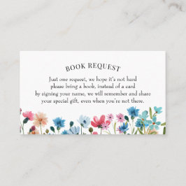 Wildblume Buchungsanfrage oder Buchung einer Babyk Visitenkarte