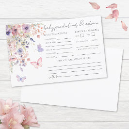 Wildblume Butterfly Baby Advice Predictions Card