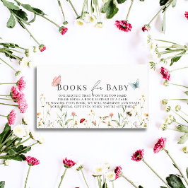 Wildblume Butterfly Bee Babydusche Anfrage Begleitkarte