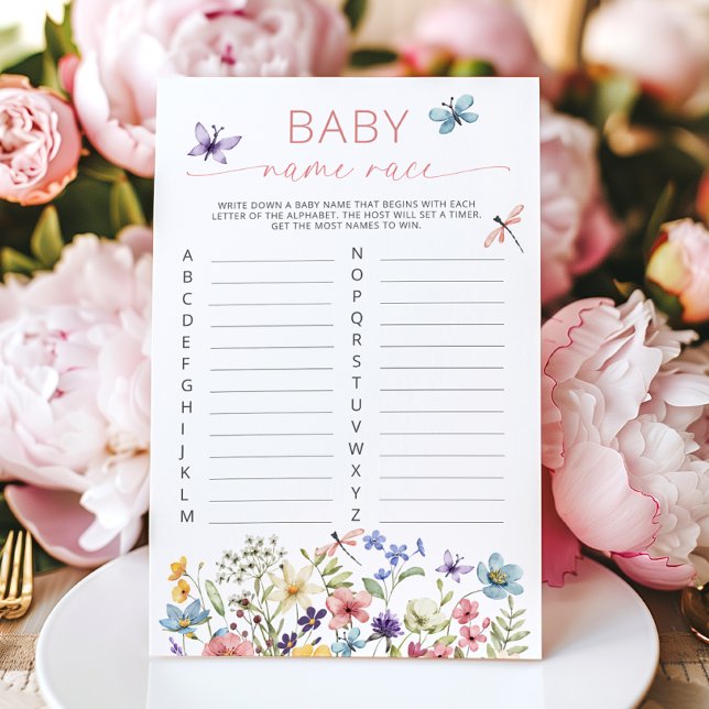 Wildblume Butterfly Garden Baby Name Race Game (Von Creator hochgeladen)