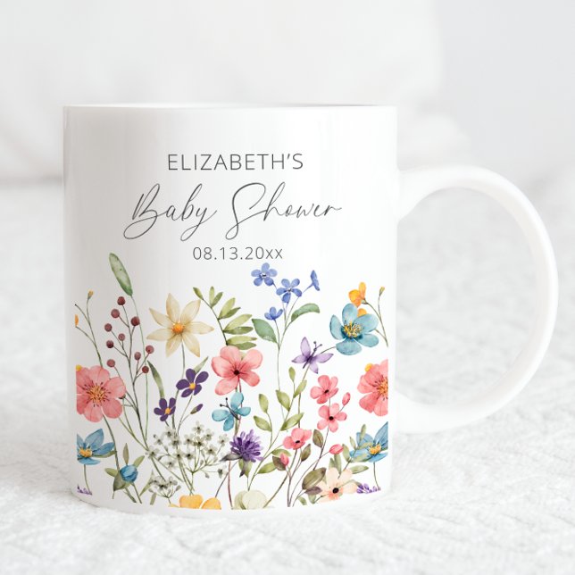 Wildblume Butterfly Garden Babydusche Kaffeetasse (Von Creator hochgeladen)