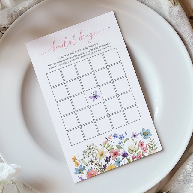 Wildblume Butterfly Garden Bridal Bingo (Von Creator hochgeladen)
