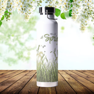 Wildblume Butterfly Hallo Frühling Personalisiert Trinkflasche