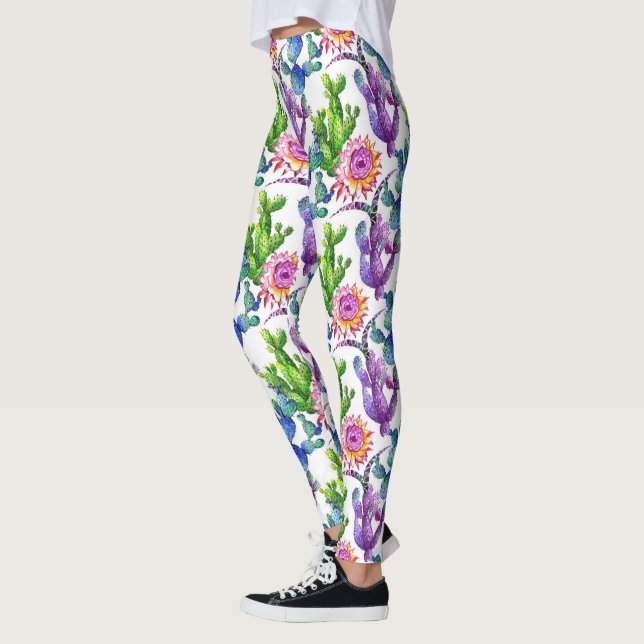 Wildblume Cactus Pattern Leggings (Links)