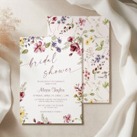 Wildblume Calligraphy Mauve Brautparty