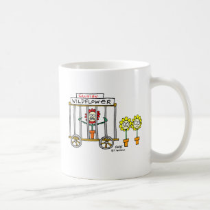 Wildblume Cartoon Funny Gardener Novelty Tasse