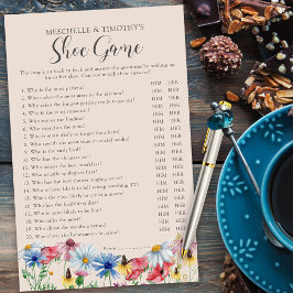 Wildblume Charm Wedding Couples Dusche Showspiel