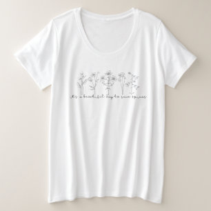 Wildblume Chiropraktik, Chiropraktik, Chiro, Große Größe T-Shirt