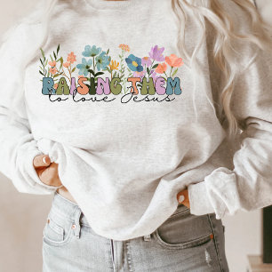 Wildblume Christlich Mama Sweatshirt