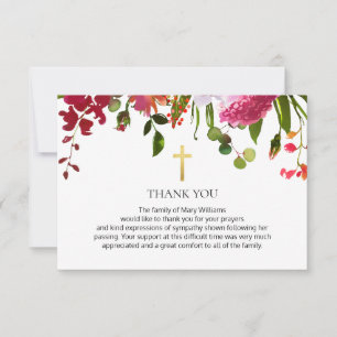 Wildblume Christlich Memorial Beerdigung Danke