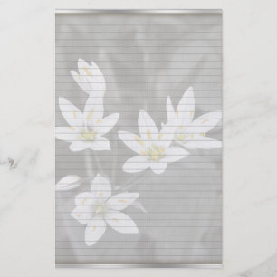 Wildblume Cluster Stationierung mit optionalen Lin Briefpapier