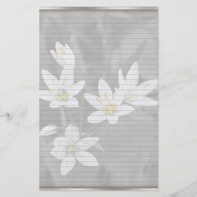 Wildblume Cluster-Stationierung mit optionalen Zei Briefpapier (Vorderseite)