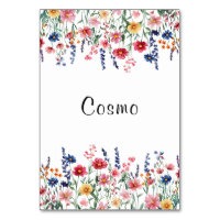 Wildblume Cosmo Tischnummer