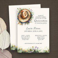 Wildblume Cowgirl Hat Rustic Quinceanera und Masse