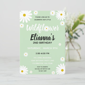Wildblume Daisy Girl Einladung