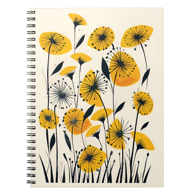 Wildblume Dandelion Notizblock (Vorderseite)