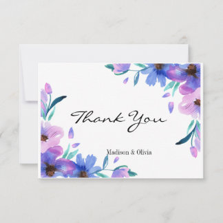 Wildblume Danke Karte