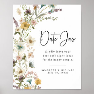 Wildblume Datum Jar Poster