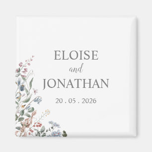 Wildblume Delicate Floral speichern das Datumsfens Magnet