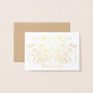 Wildblume denken folienkarte