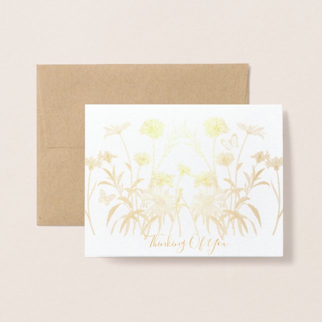 Wildblume denken folienkarte (Vorderseite mit Umschlag)