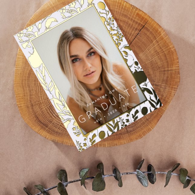 Wildblume der Pressekonferenz von Gold Leaf Foil Folieneinladung (Von Creator hochgeladen)