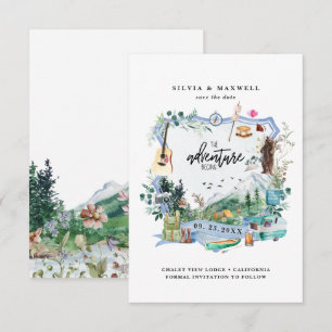 Wildblume der Waldberge Camping Wedding Wappen