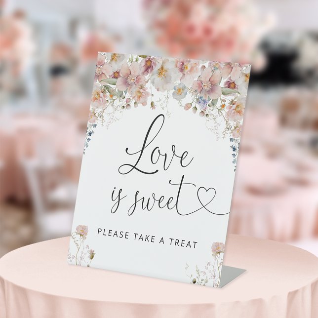 Wildblume der Wasserfarbe Lila Bridal-Leckerei Sockelschild (Von Creator hochgeladen)