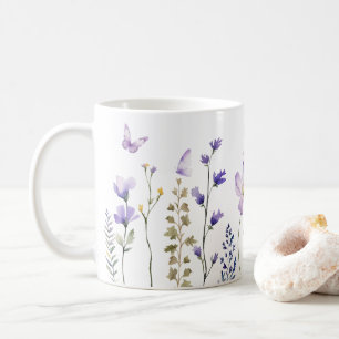 Wildblume der Wasserfarbe Tasse