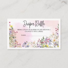 Wildblume Diaper Raffellenkarte Begleitkarte