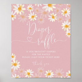 Wildblume Diaper Raffelposter Poster