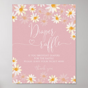 Wildblume Diaper Raffelposter Poster
