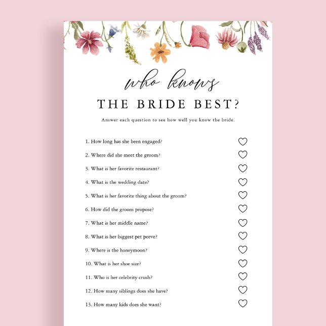 Wildblume, die das Bride Best Bridal Spiel kennt (Von Creator hochgeladen)