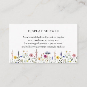 Wildblume Display Babyduschkarte Begleitkarte