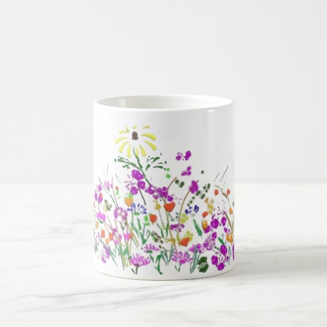 Wildblume Doodle Tasse (Mittel)