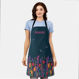 Wildblume Dragonfly Kochen Frauen Schürze