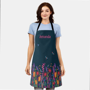 Wildblume Dragonfly Kochen Frauen Schürze