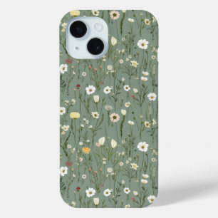 Wildblume Dusty Sage Blumengrün Case-Mate iPhone Hülle