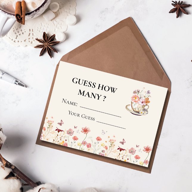 Wildblume ein Baby braut Ratet Wie viele Spiel Begleitkarte (Von Creator hochgeladen)