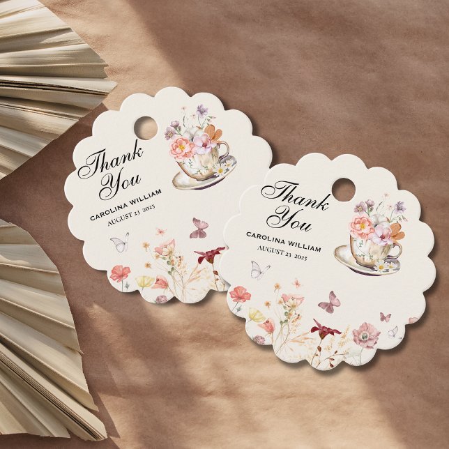 Wildblume ein Baby braut Tee Party Babydusche Geschenkanhänger (Von Creator hochgeladen)