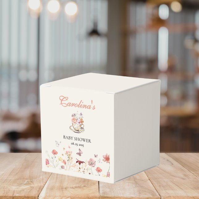 Wildblume ein Baby braut Tee Party Babydusche Geschenkschachtel (Von Creator hochgeladen)