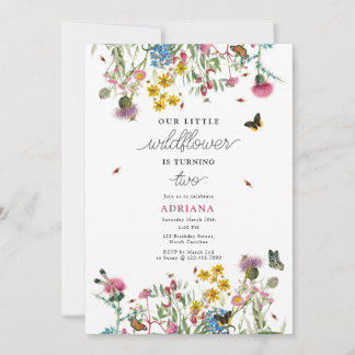 Wildblume Einladung
