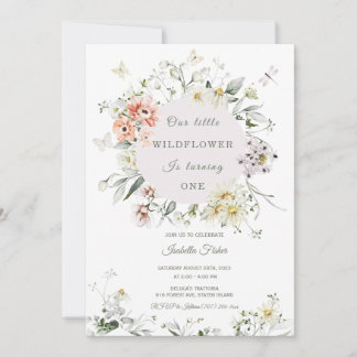 Wildblume Einladung zum Geburtstag