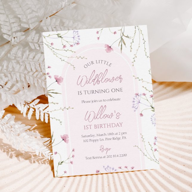 Wildblume Einladung zum Geburtstag (Von Creator hochgeladen)