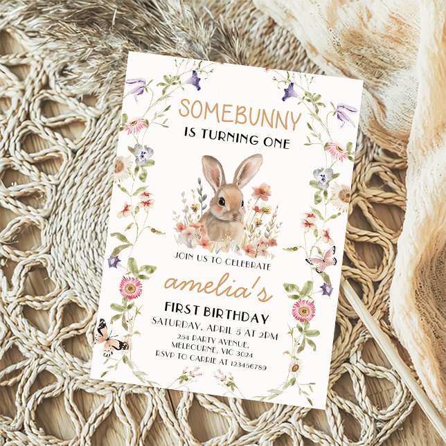 Wildblume Einladungen für ein sonniges Mädchen zum (Von Creator hochgeladen)