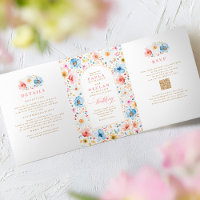 Wildblume Elegant Boho Garden Wedding Foto