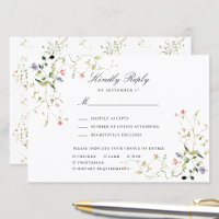 Wildblume Elegante Moderne Gartenanlage Hochzeitsf