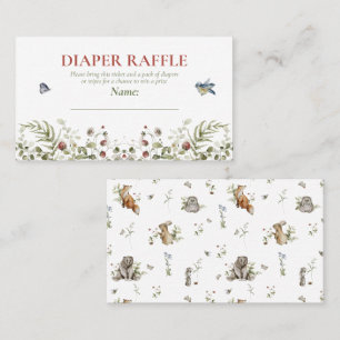 Wildblume Erdbeere Sommer Duschdusche Windeln Raff Visitenkarte